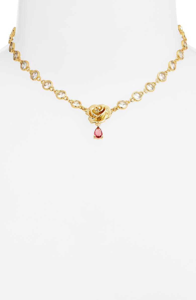 VIDAKUSH Blooming Rose Necklace, Alternate, color, Gold