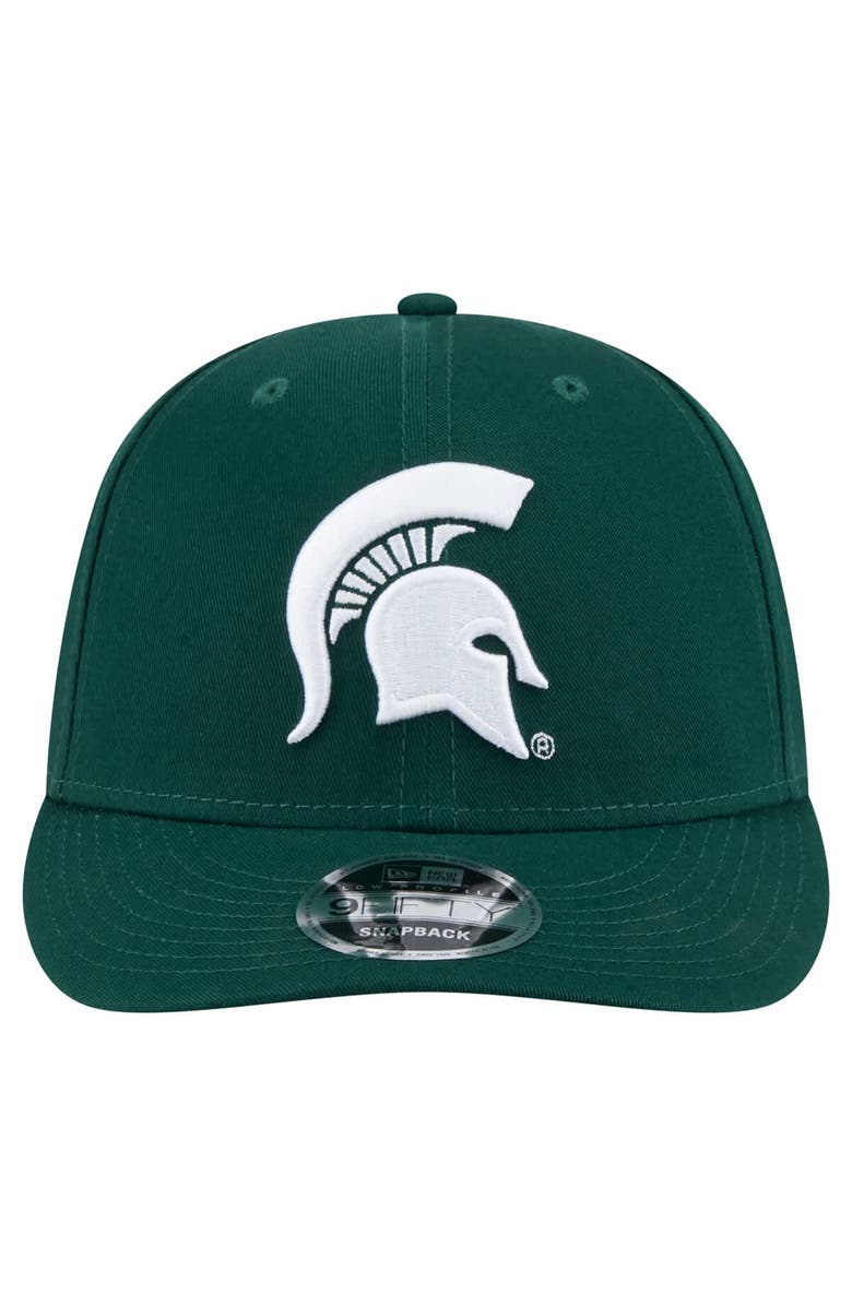 New Era Men's New Era Green Michigan State Spartans Low Profile 9FIFTY Snapback Hat, Alternate, color, Green