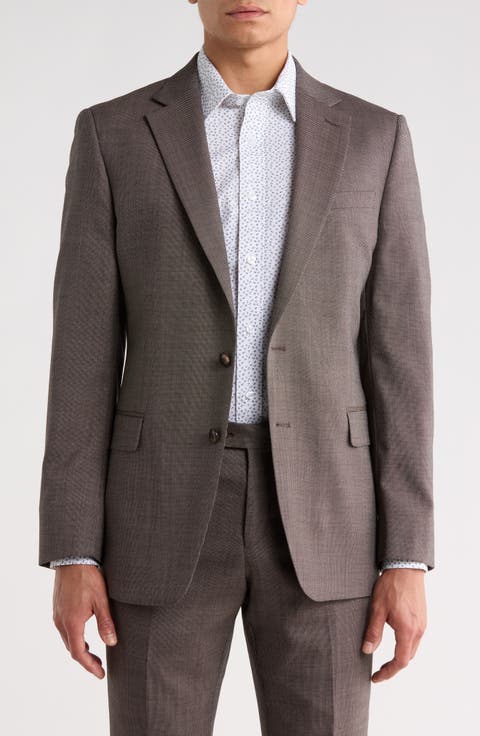 Wool Blend Two-Button Sport Coat