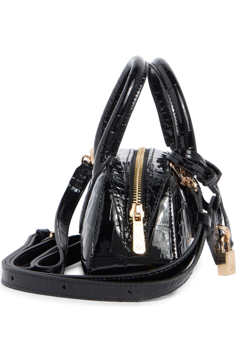 Sam Edelman Micro Nori Genuine Calf Hair Bowler Satchel, Alternate, color, Black