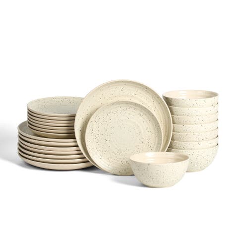 Dua Stoneware 24-Piece Dinnerware Set