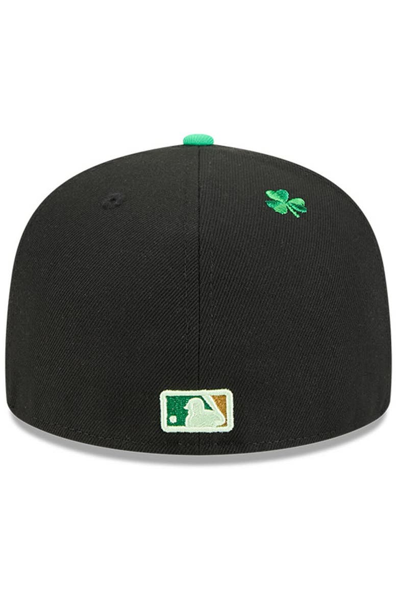 New Era Men's New Era Black Los Angeles Angels 2026 St. Patrick's Day 59FIFTY Fitted Hat, Alternate, color, Black