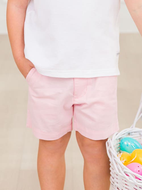 Ruggedbutts Boys Stretch Chino Shorts In Pink