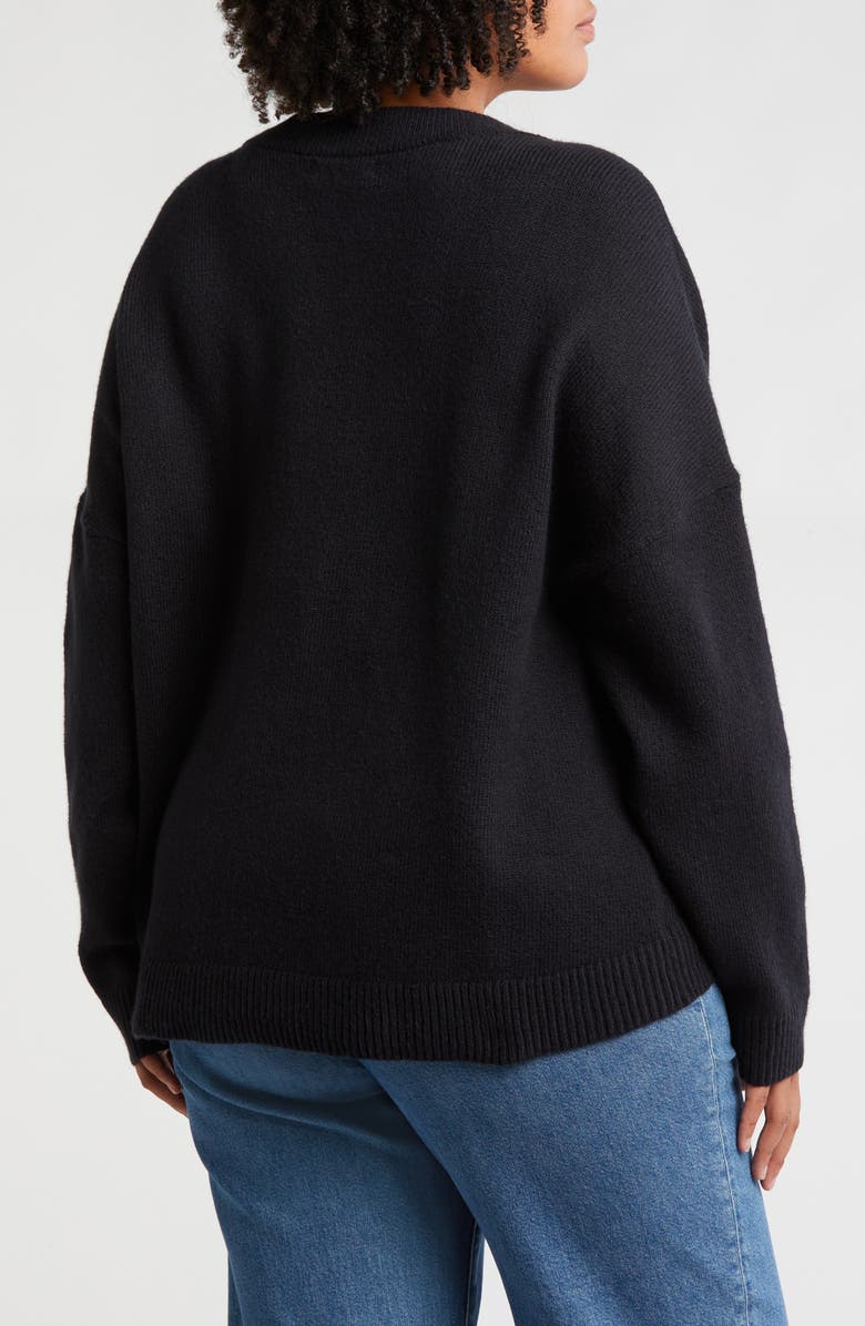 Treasure & Bond Oversize V-Neck Sweater, Alternate, color, 