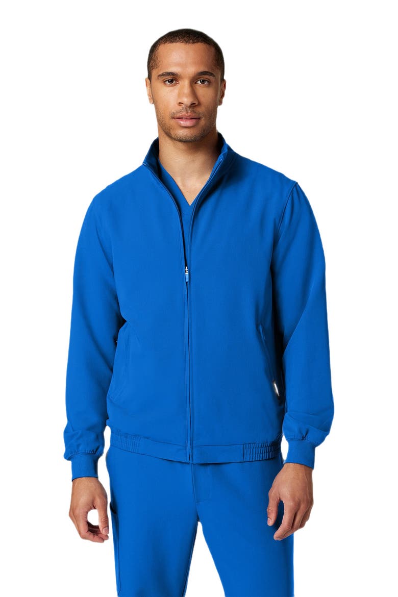 Wolfe Men's 6-Pocket Classic Scrub Jacket, Alternate, color, Royal Blue