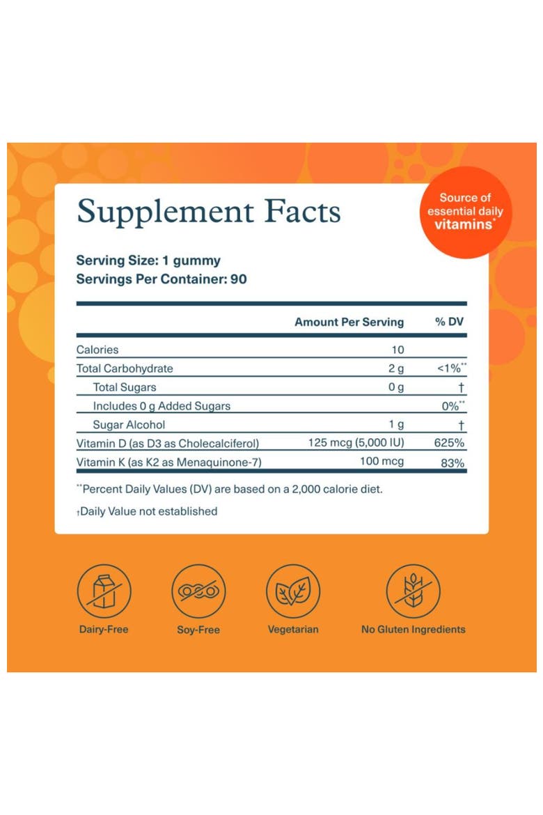 K2D3 Immune Bone Heart Health Vitamin Supplement 90 Capsules, Alternate, color, None