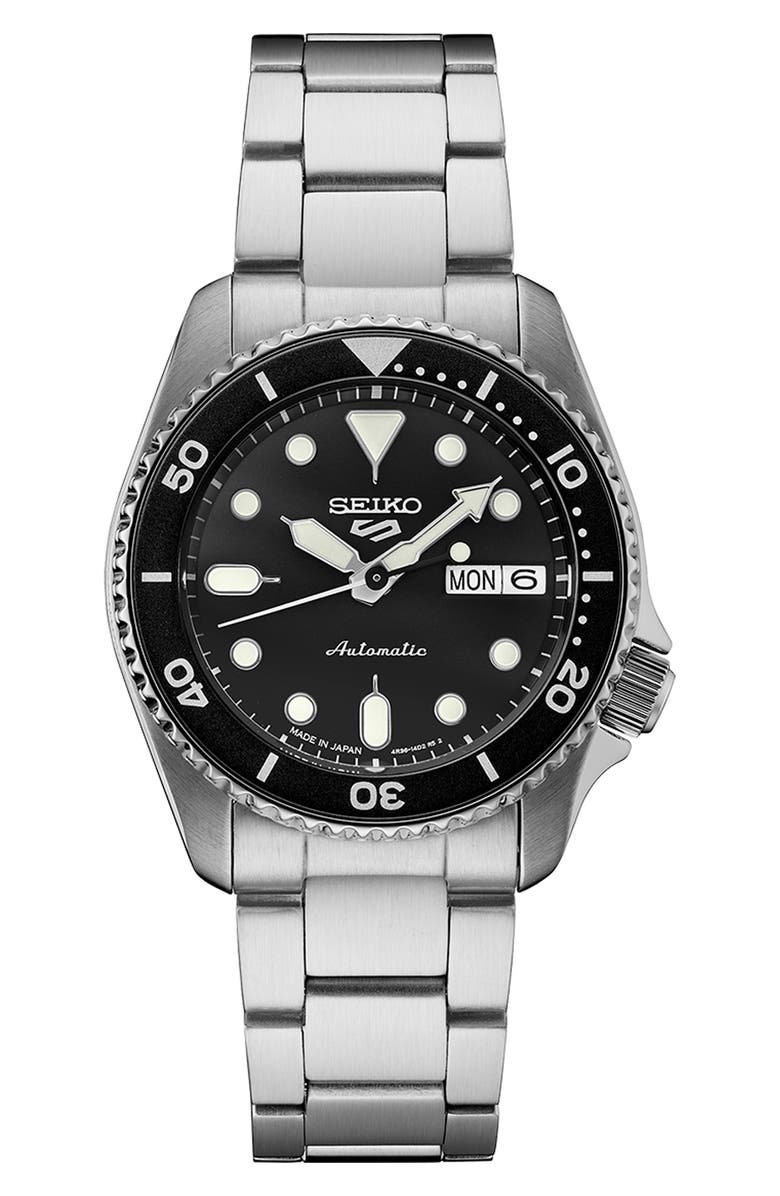 SEIKO WATCHES 5 Sports Automatic Bracelet Watch, 38mm, Main, color, 