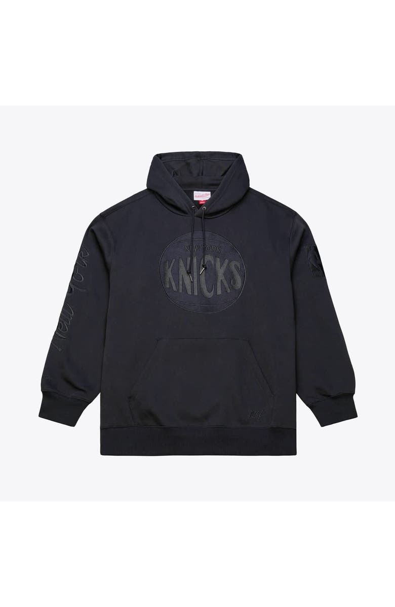 Mitchell & Ness Men's Mitchell & Ness Black New York Knicks Phantom Fleece Hoodie, Alternate, color, Black