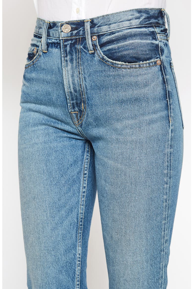 Claude High Waist Ankle Straight Leg Jeans, Alternate, color, AURORA
