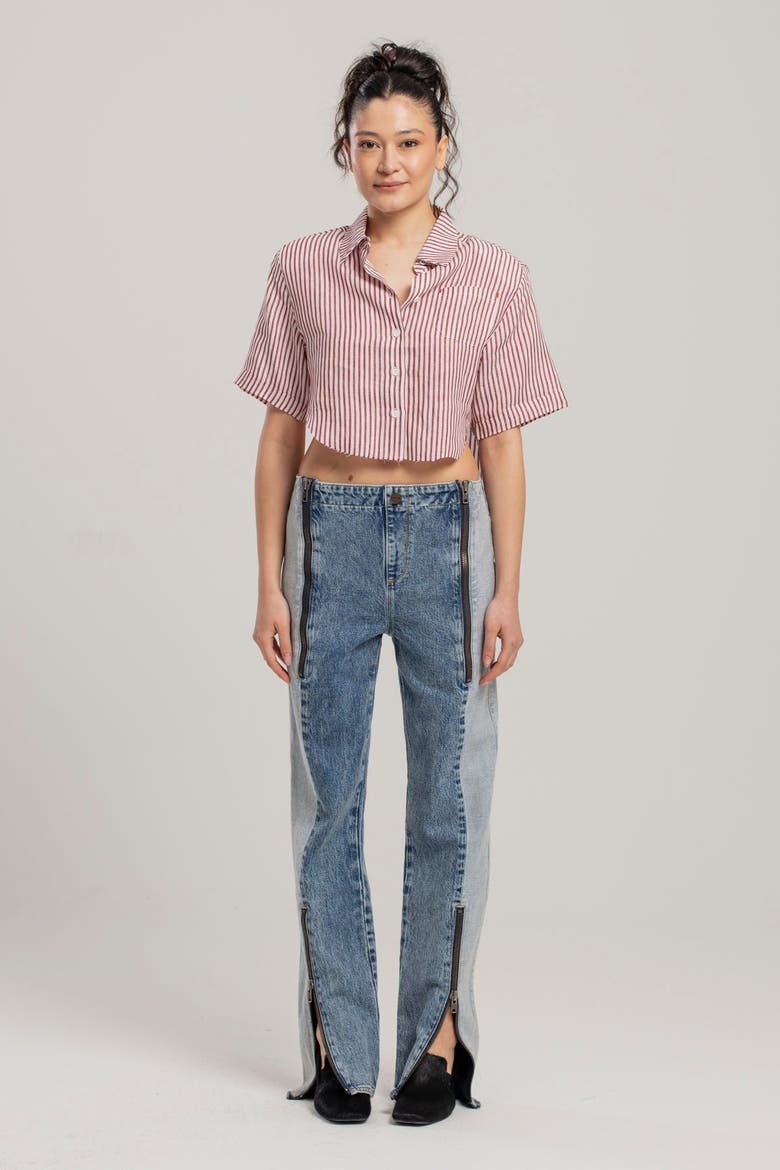 Free Heaven Inside Out Blue Jeans, Alternate, color, blue