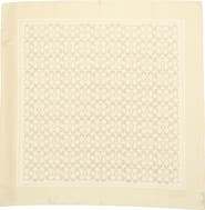 COACH Textured Signature Logo Square Silk Scarf