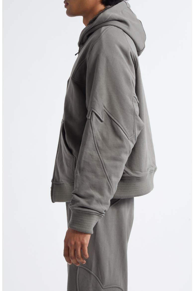 x Kiko Kostadinov Faux Fur Lined Fleece Zip Hoodie (Men) | Nordstrom