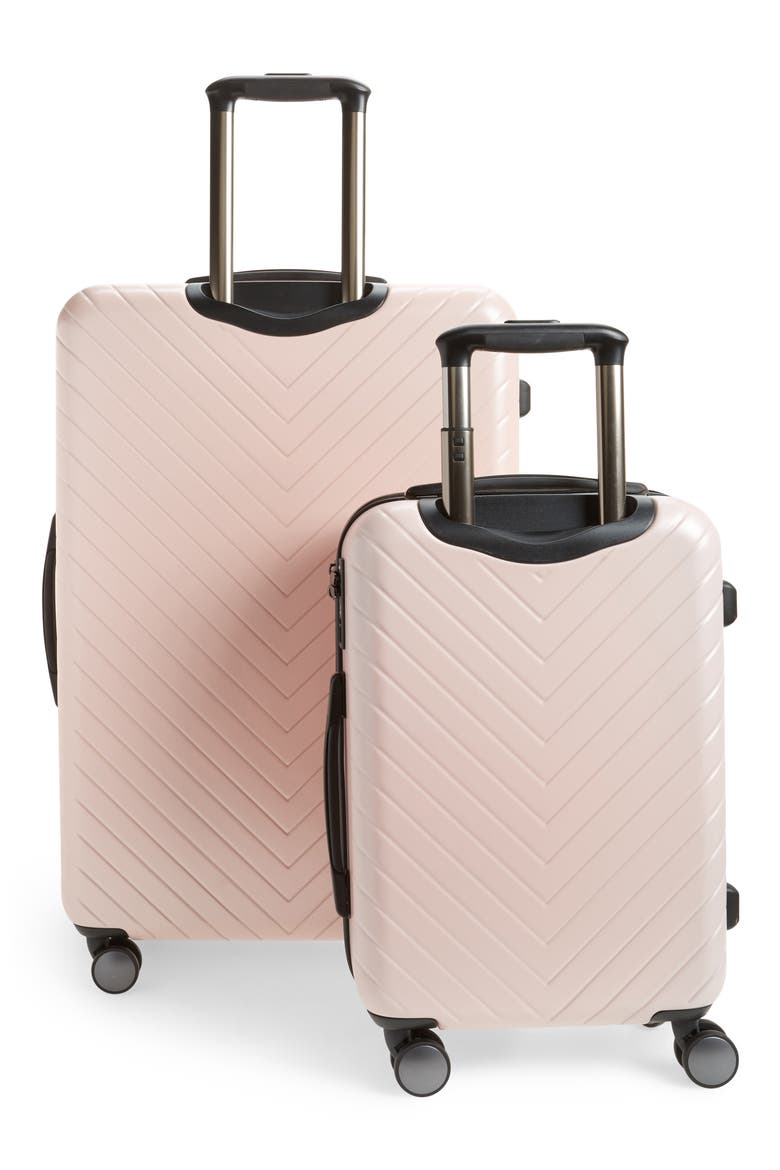 Chevron 29-Inch & 20-Inch Spinner Luggage Set, Alternate, color, PINK HERO