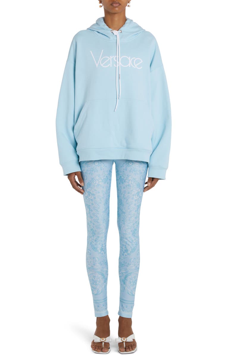 Versace Baroque Print Leggings, Alternate, color,