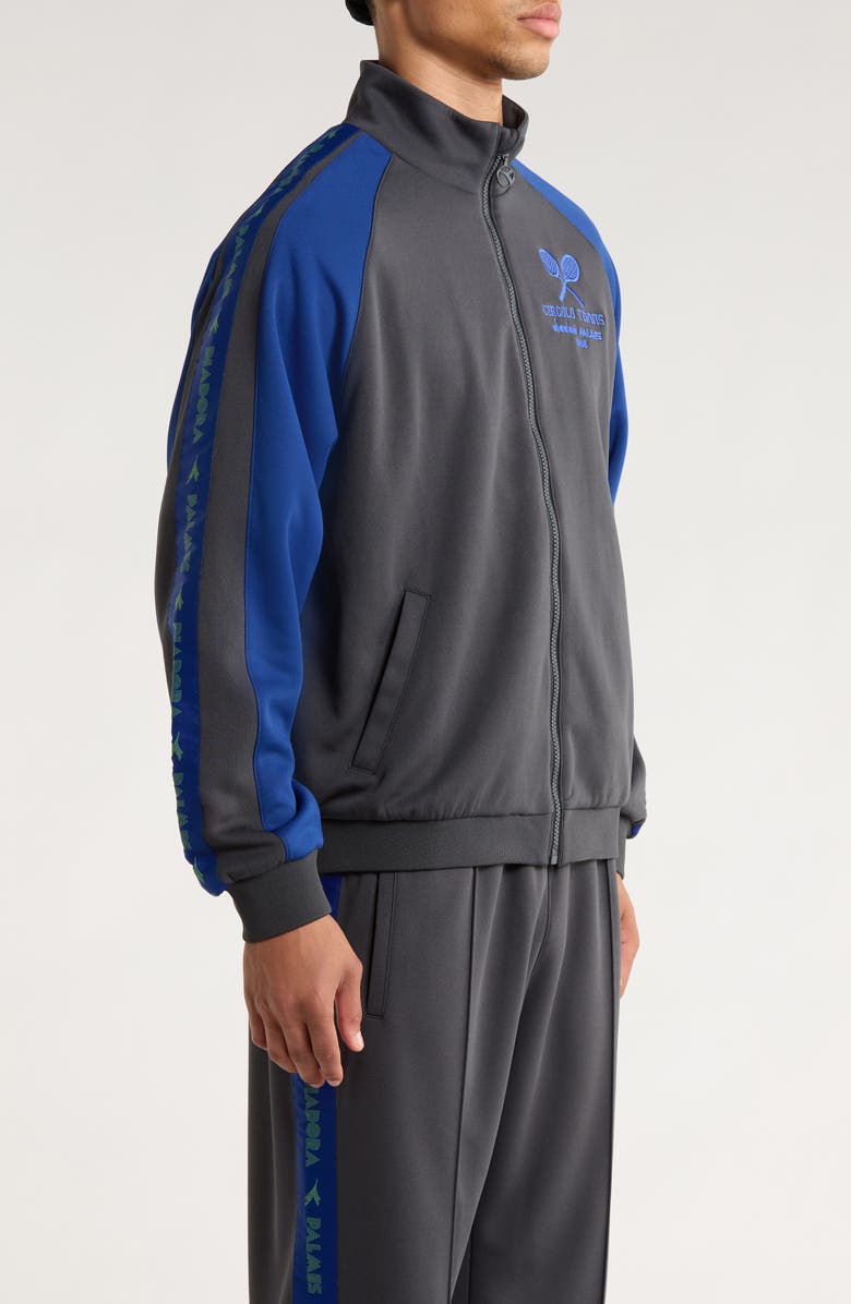 Diadora x Palmes Legacy Track Jacket, Alternate, color, Black Oyster