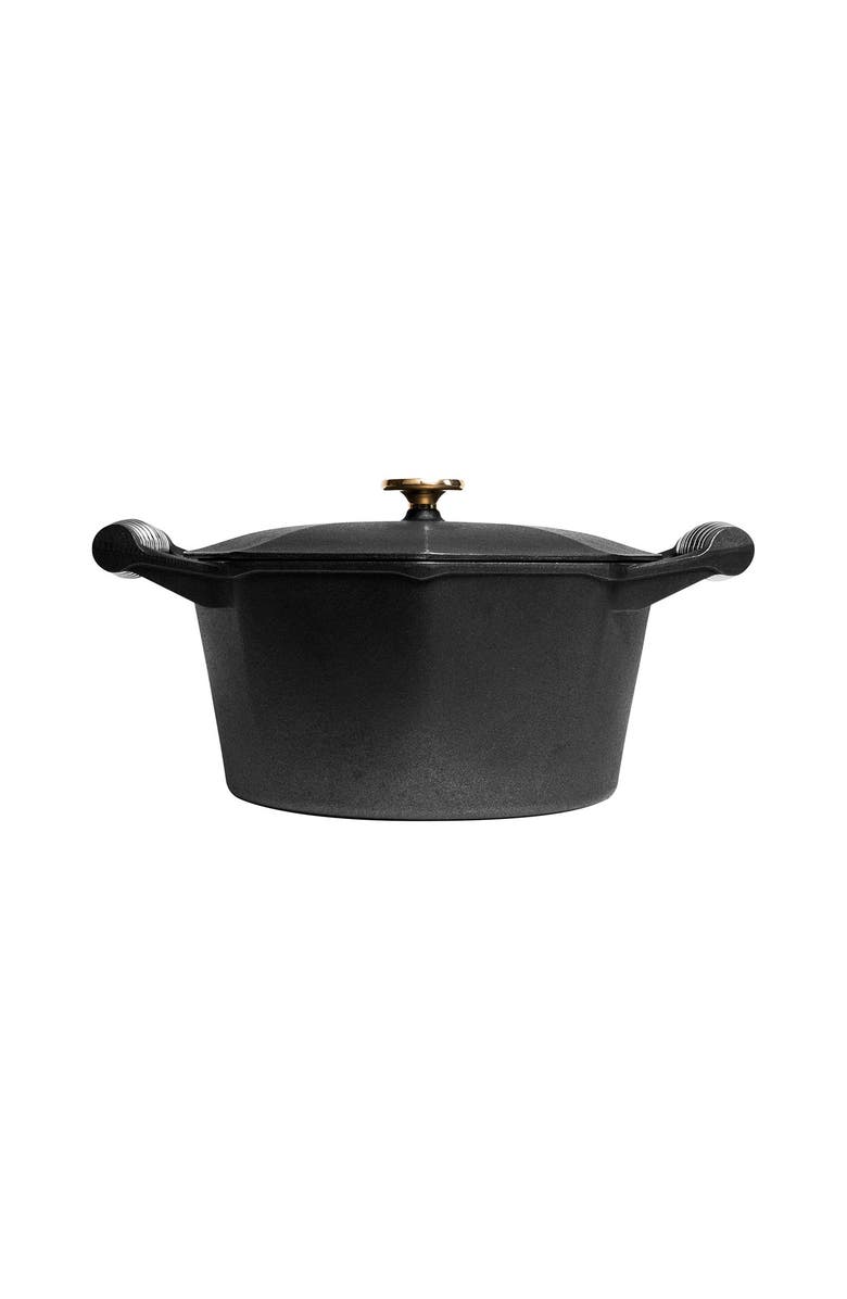 FINEX 5 Quart Cast Iron Dutch Oven, Main, color, Black