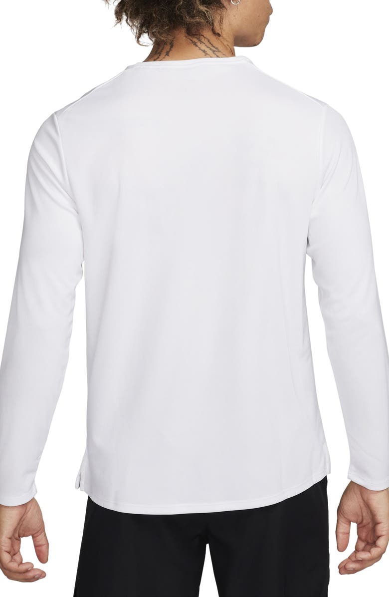 Nike Dri-FIT UV Long-Sleeve Running Top, Alternate, color, 100 White/Refsil