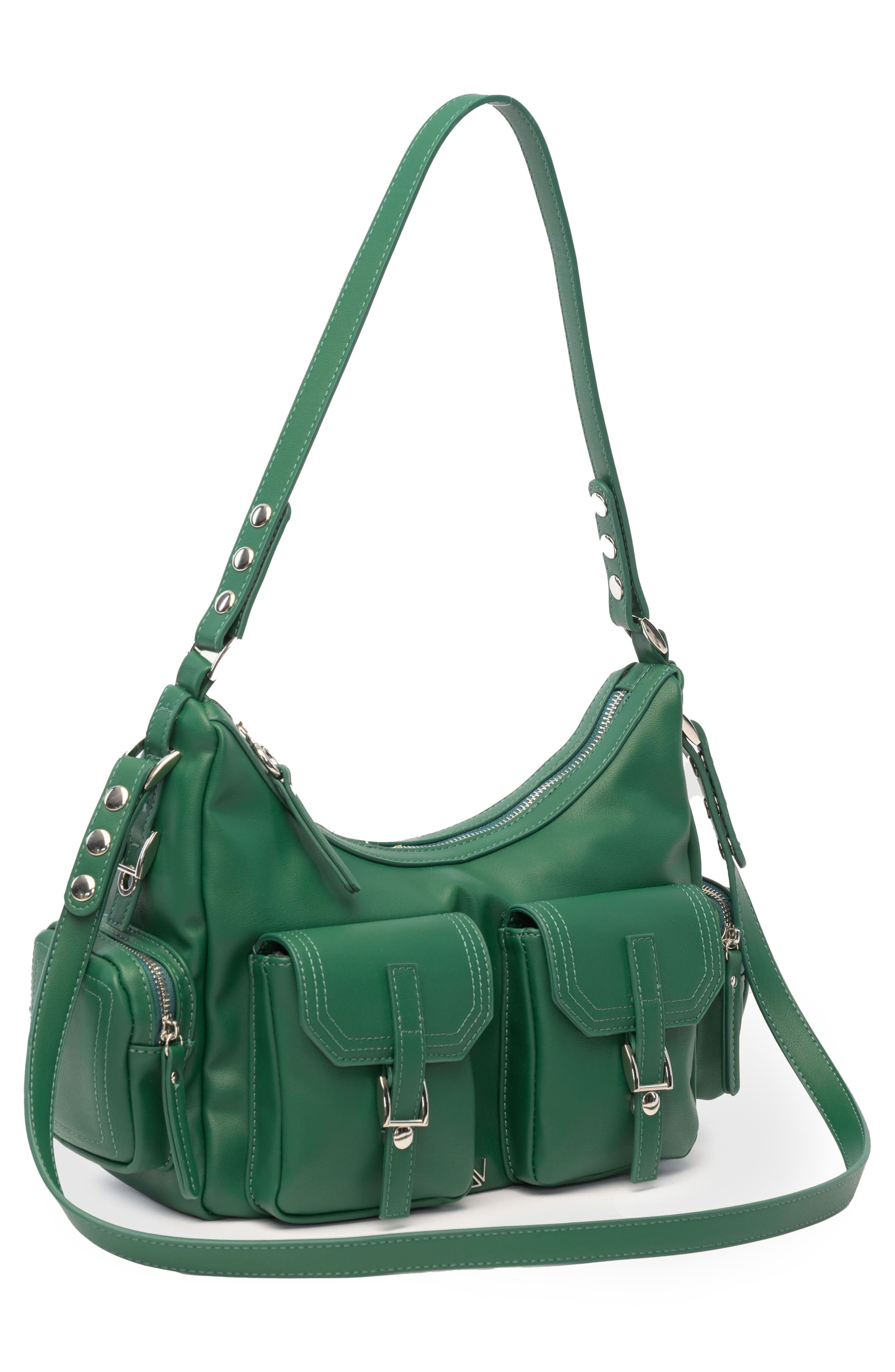 Assembled Convertible Shoulder Bag, Alternate, color, GREEN