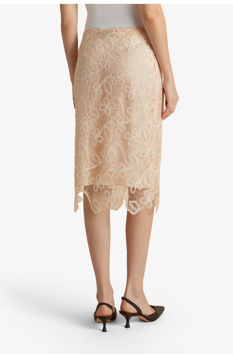Marina Moscone Lace Tubino, Alternate, color, Nude