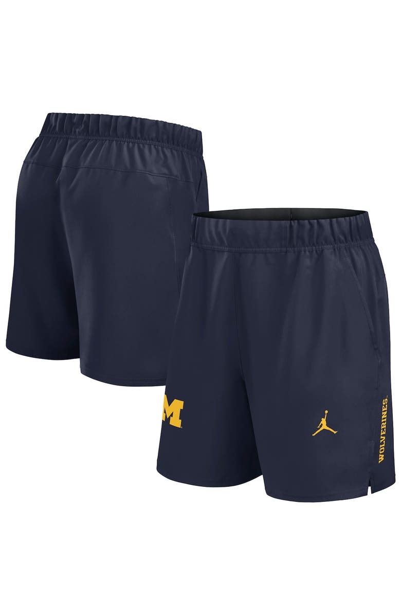Jordan Brand Men's Jordan Brand Navy Michigan Wolverines Primetime Woven Victory Performance Shorts, Main, color, 