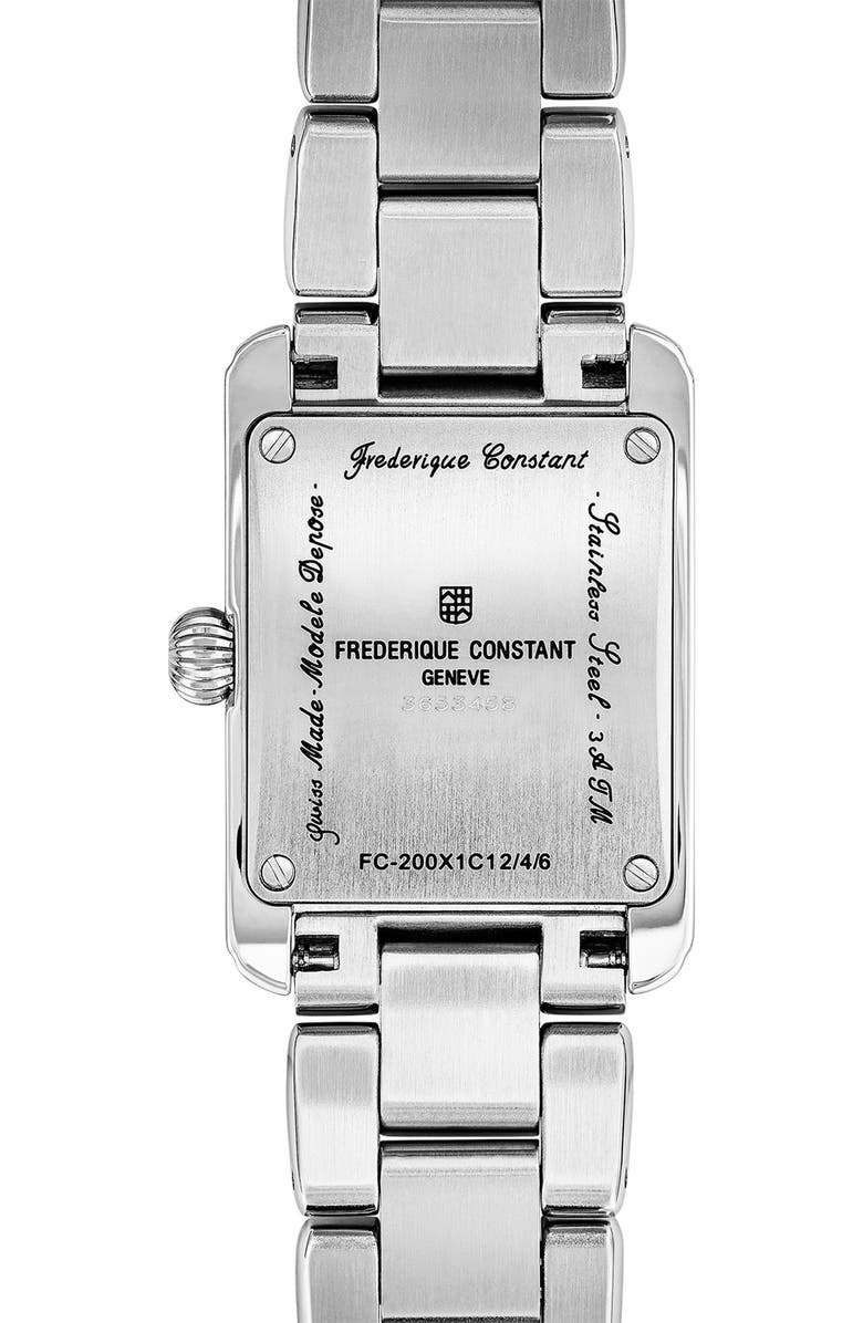 FREDERIQUE CONSTANT Carrée Bracelet Watch, 23mm x 21mm, Alternate, color, Silver-Tone