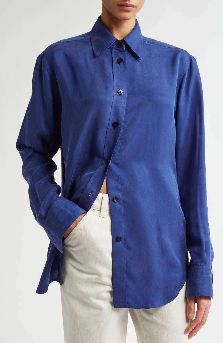 Maria McManus Organic Cotton Button-Up Shirt, Alternate, color, 