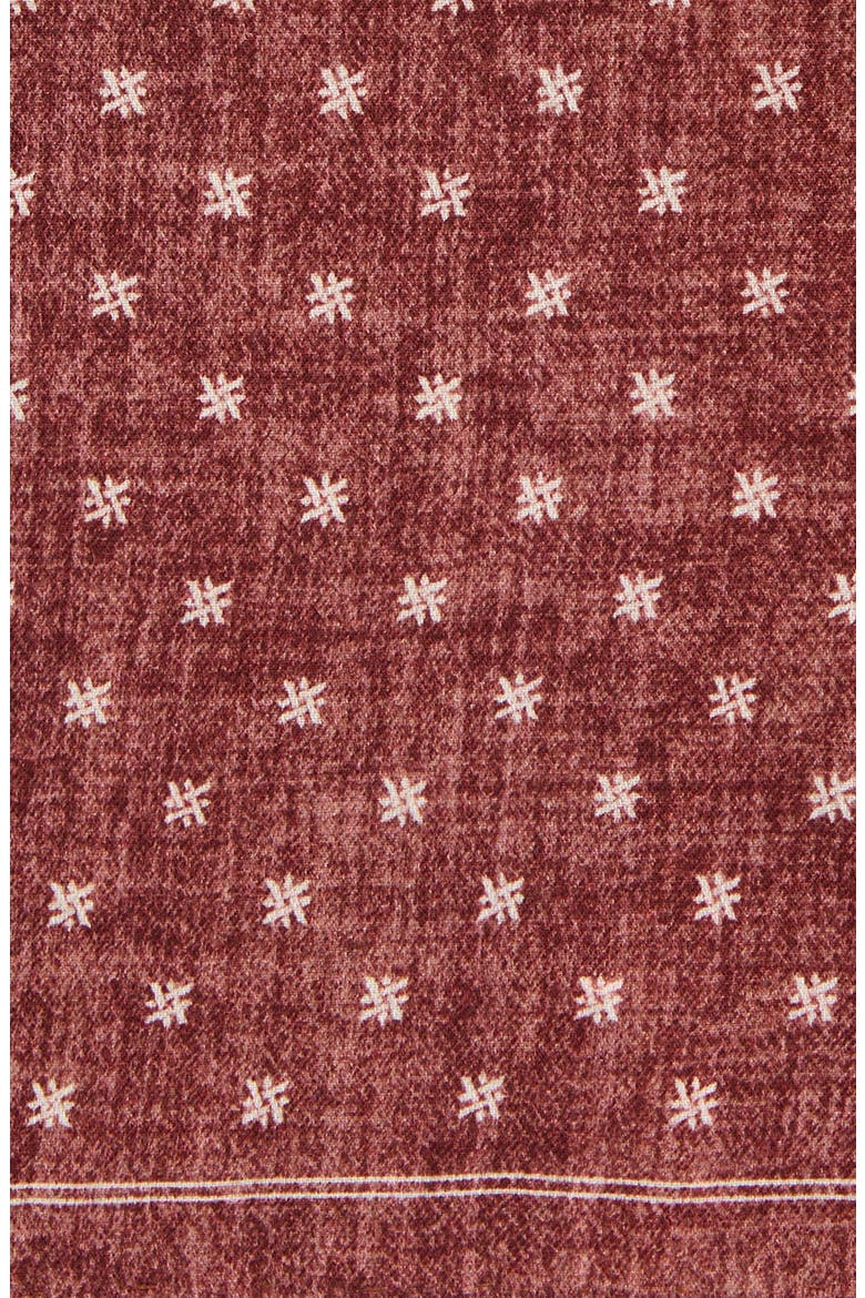 Octothorpe Wool & Cotton Pocket Square, Alternate, color, 105 AMBER