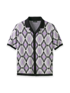 Paul Fredrick Cotton Button Front Camp Sweater
