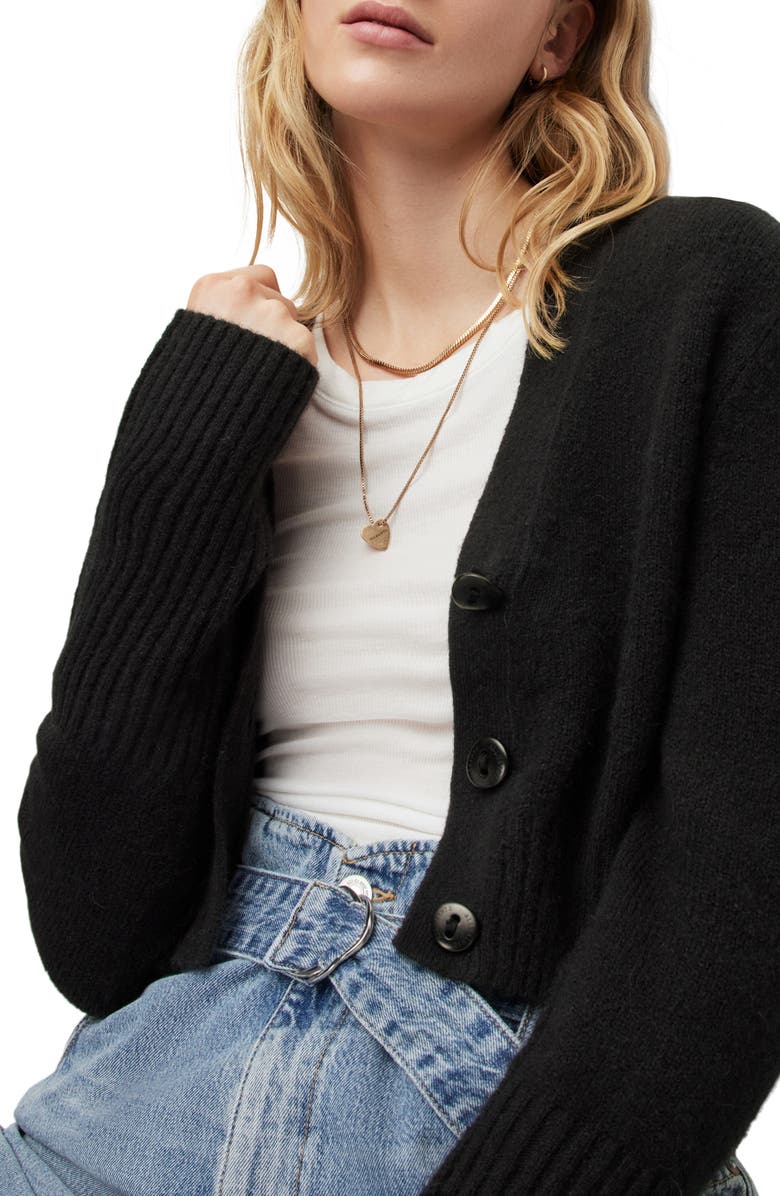 AllSaints Wick Crop Cardigan, Alternate, color, 