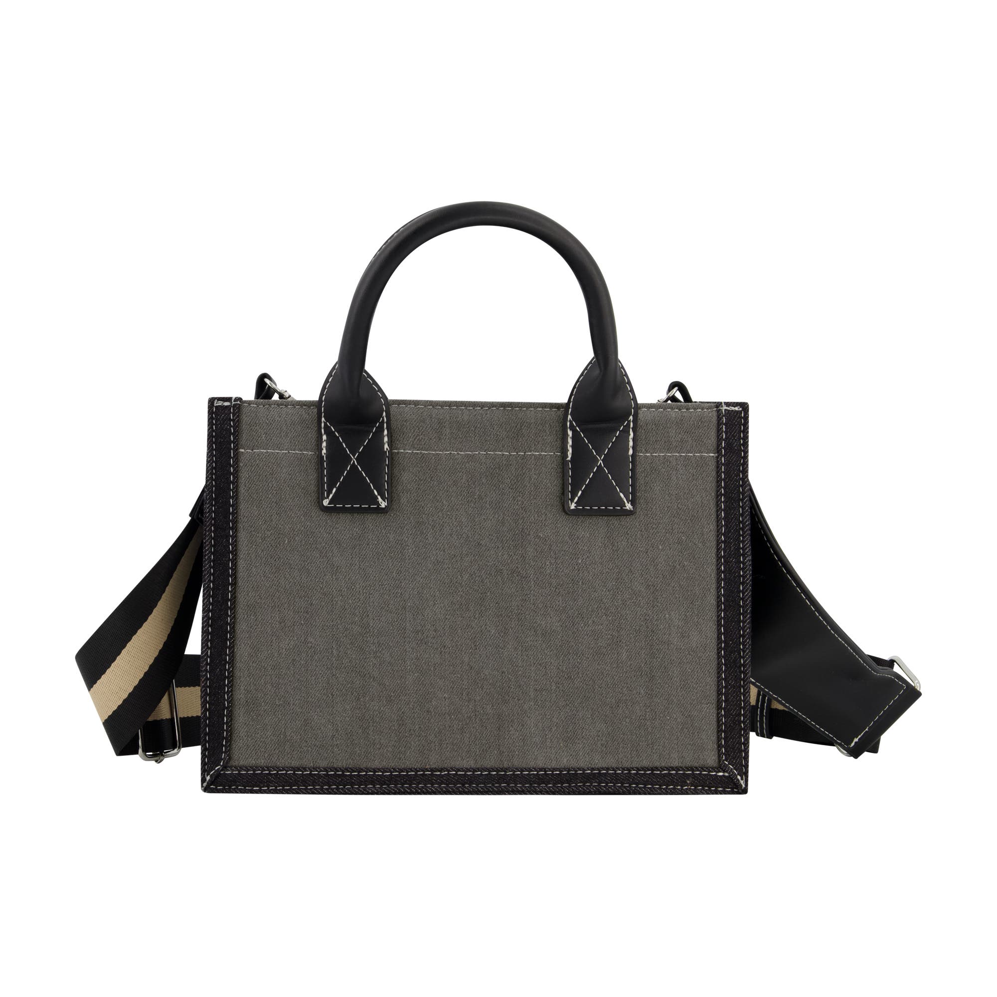 True Religion Modern Edge Denim Tote, Alternate, color, Light Grey