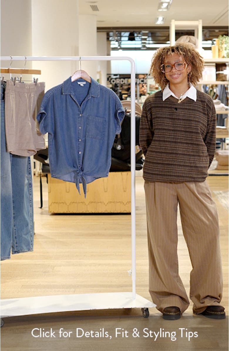 Romi Tie Front Denim Shirt, sales video thumbnail