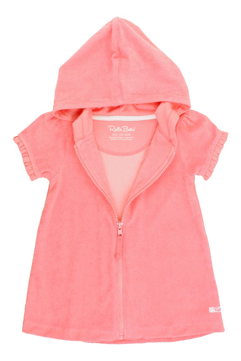 Terry Cloth Swim Cover-Up, Main, color, BUBBLEGUM PINK