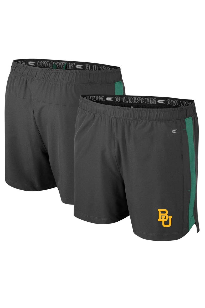 Men's Colosseum Charcoal Baylor Bears Langmore Shorts, Alternate, color, Charcoal