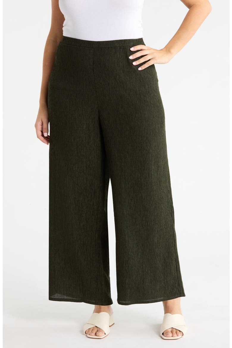 Wide Leg Ankle Pants, Main, color, SEAWEED
