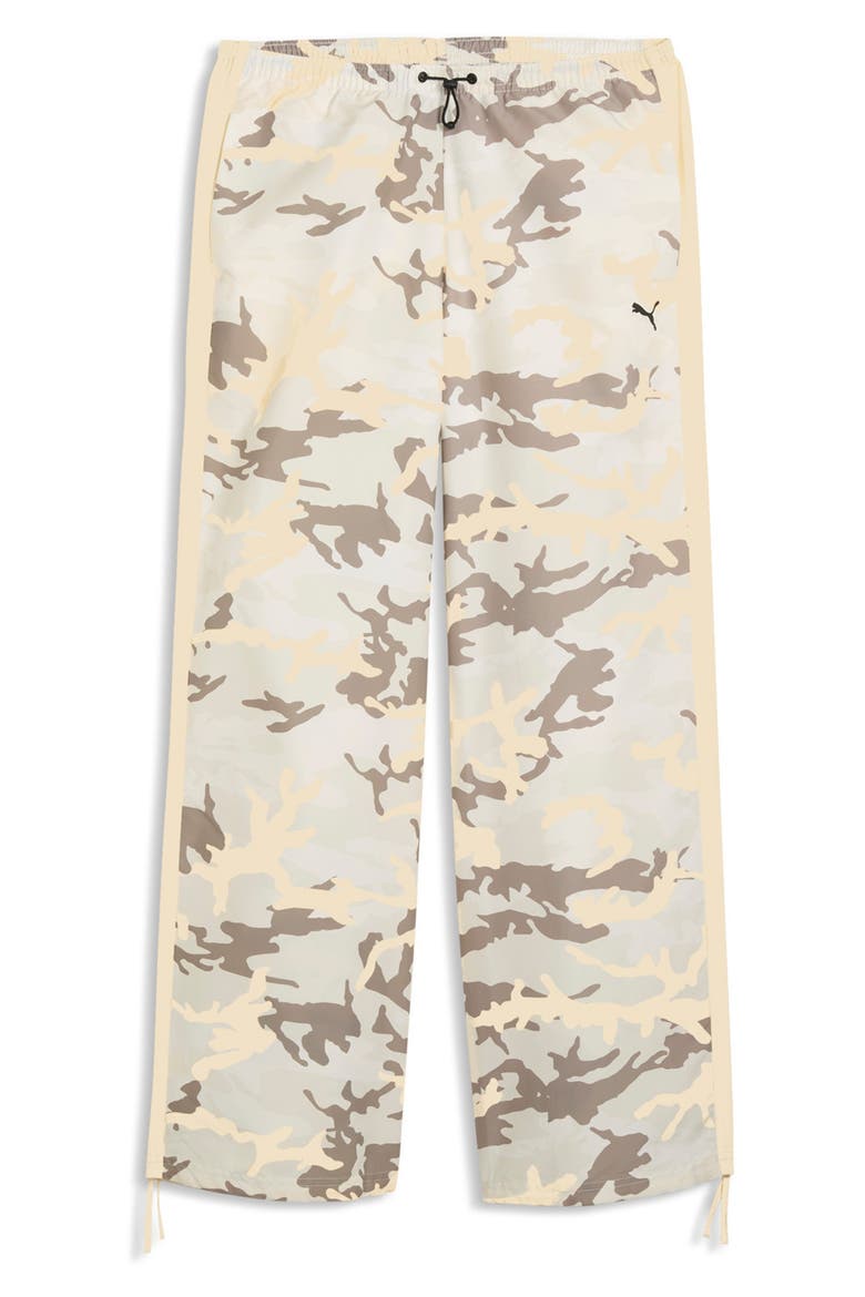 Street Glam Relaxed Camo Pants, Alternate, color, BUTTERCREAM