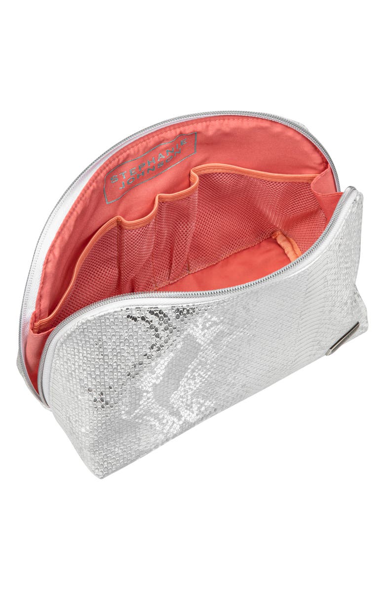 Stephanie Johnson Cairo White Lola Makeup Bag, Alternate, color, 