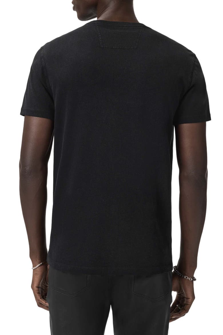 Deco Goddess Embellished Organic Cotton T-Shirt, Alternate, color, BLACK