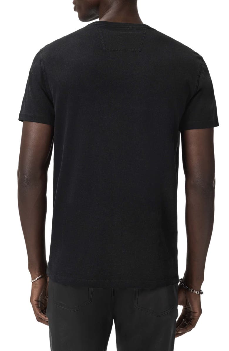 John Varvatos Deco Goddess Embellished Organic Cotton T-Shirt, Alternate, color, Black