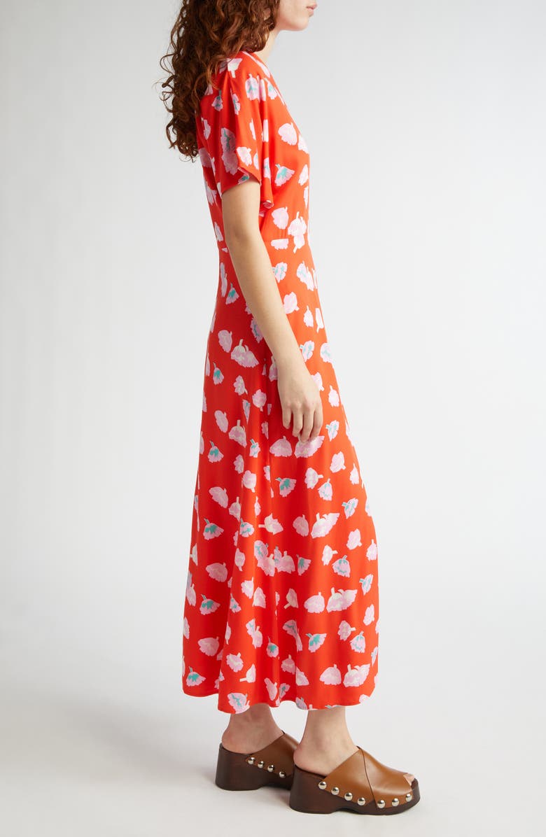 Marimekko Suitsuke Flutter Sleeve Maxi Dress, Alternate, color,