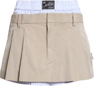 Alexander Wang Prestyled Pleated Miniskort
