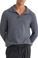 Reiss Littleton Wool Cable Knit Sweater