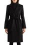 Belted Notch Collar Wool & Cashmere Blend Coat