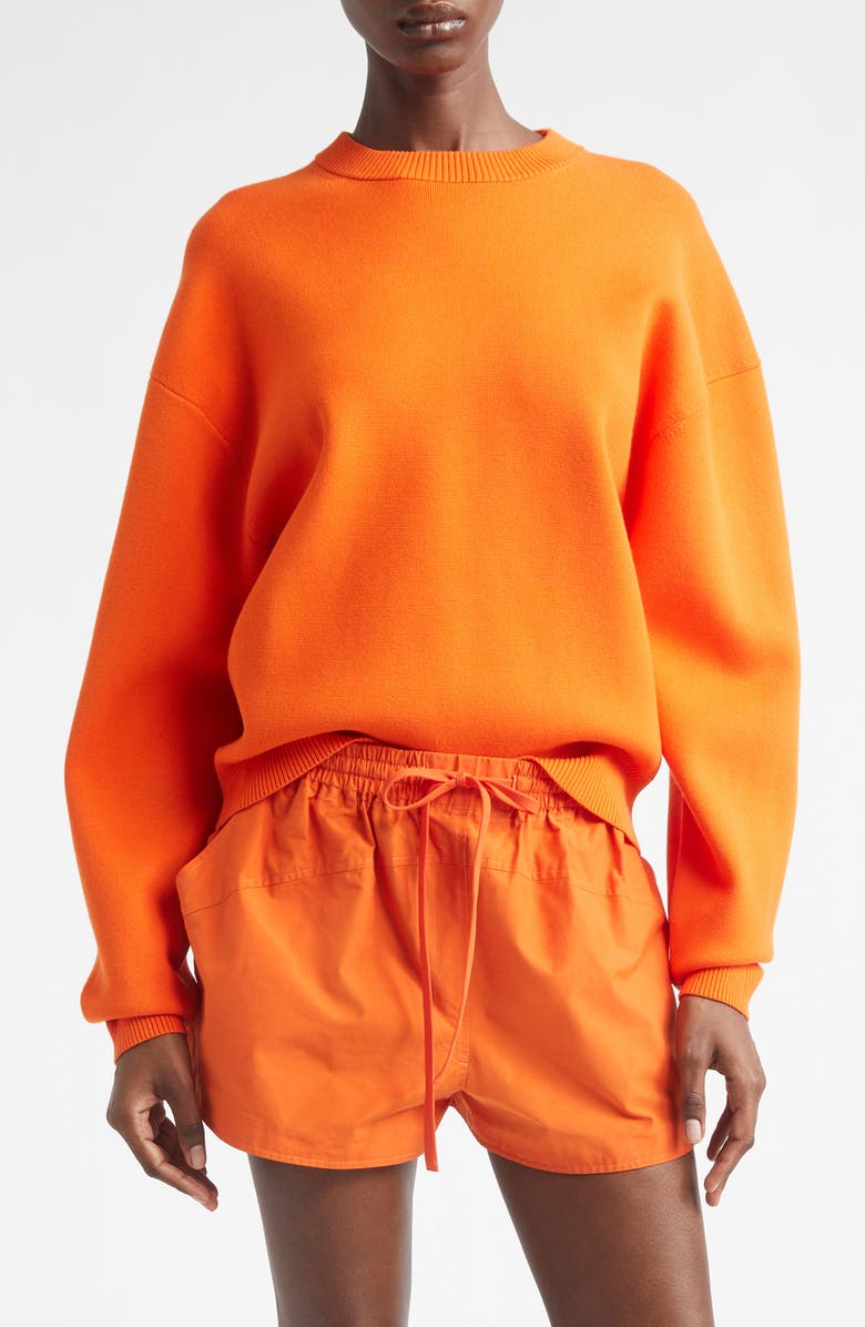 A.L.C. Teddy Crewneck Sweater, Main, color, Poppy