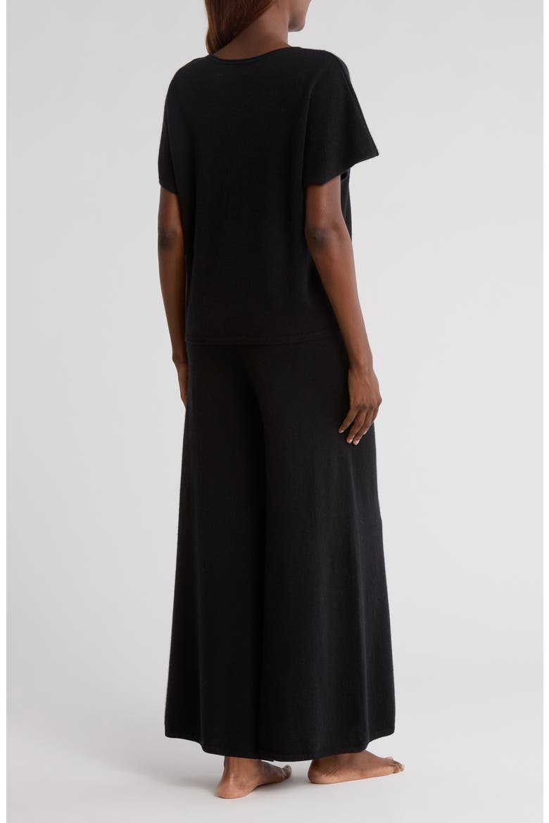 Cashmere Lounge Set, Alternate, color, BLACK