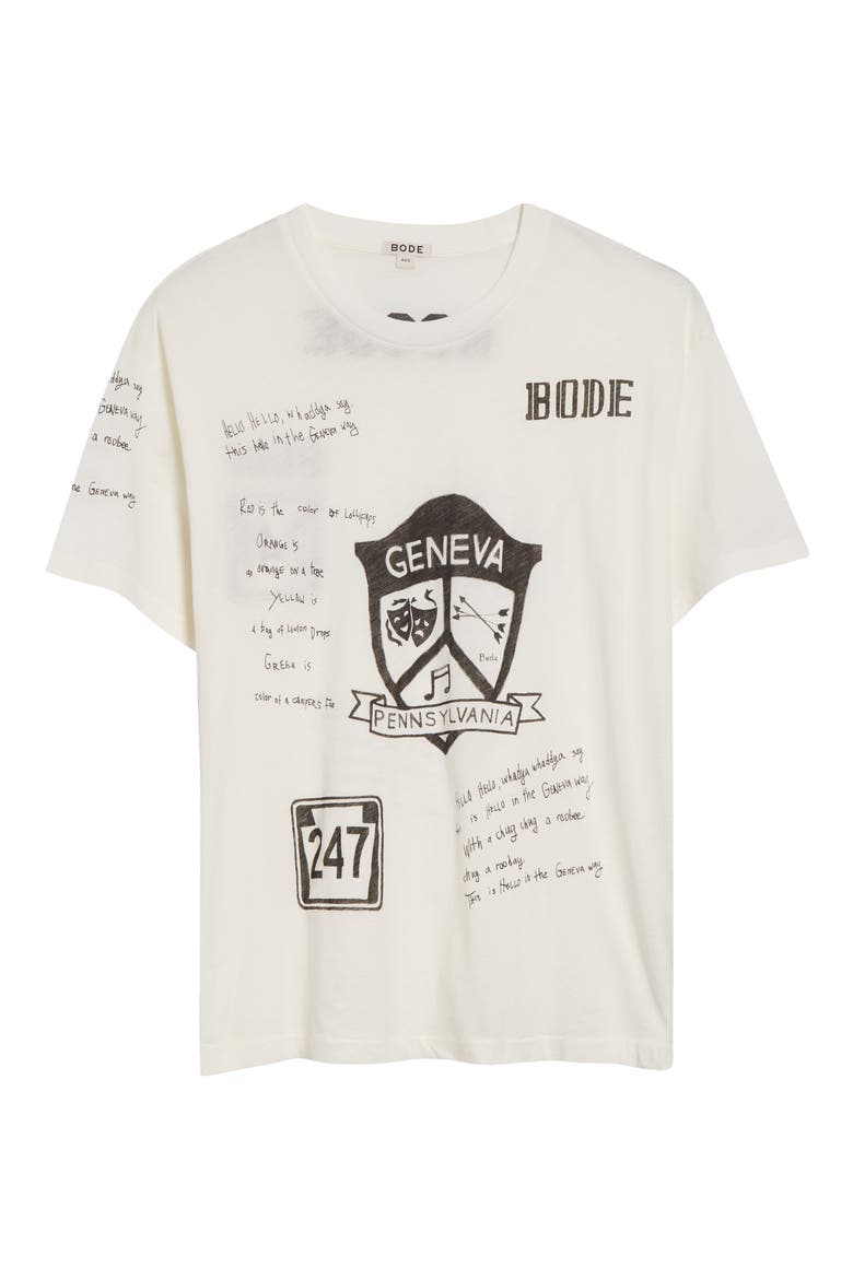 Geneva Camp Crest Graphic T-Shirt, Alternate, color, CREAM