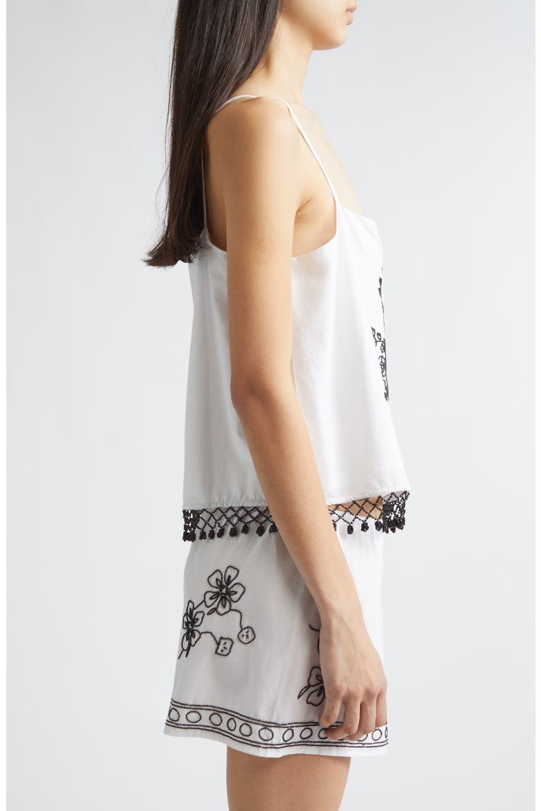 Beaded Rosebloom Tank, Alternate, color, WHITE
