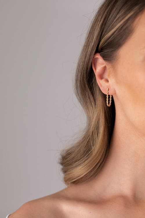 Electric Picks Tara Chain Hoop Earrings