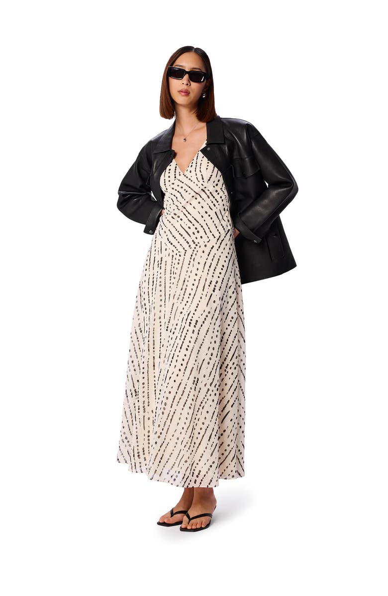 Whistles Dashed Spot Dobby Maxi Dress, Alternate, color, White/Multi