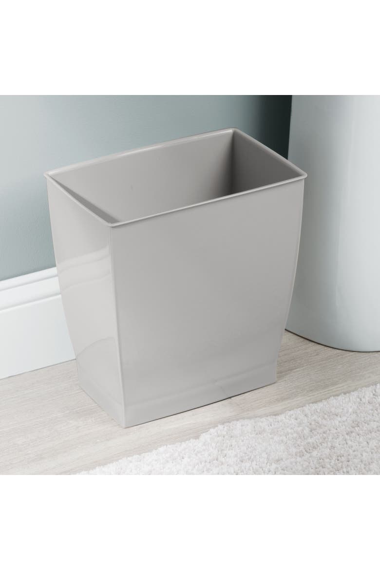Small Rectangular Bathroom Trash Cans - Set of 4 - Gray, Alternate, color, Gray