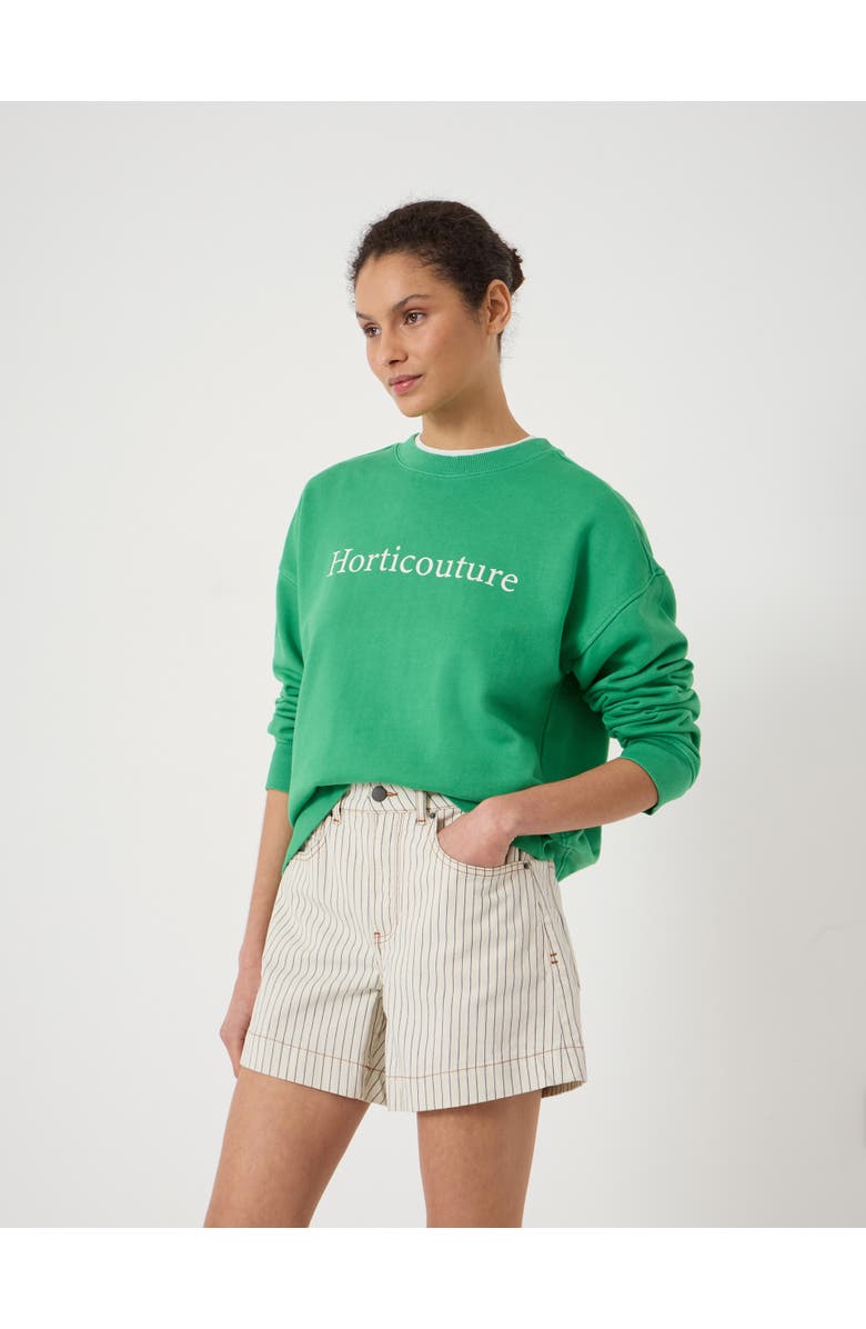 Hush Horticouture Printed Graphic Sweatshirt, Main, color, Bright Green